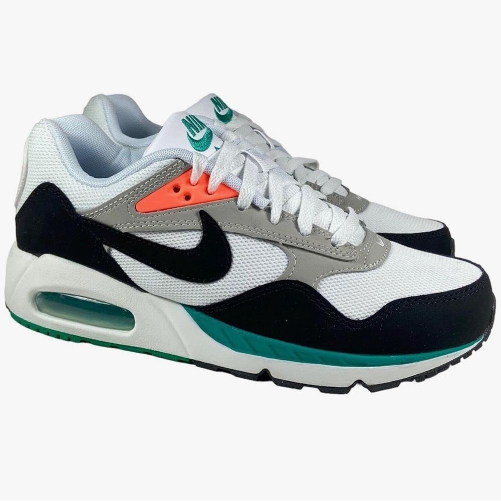 Nike Women's Sneakers - White, Black, Gray, Teal, and Orange